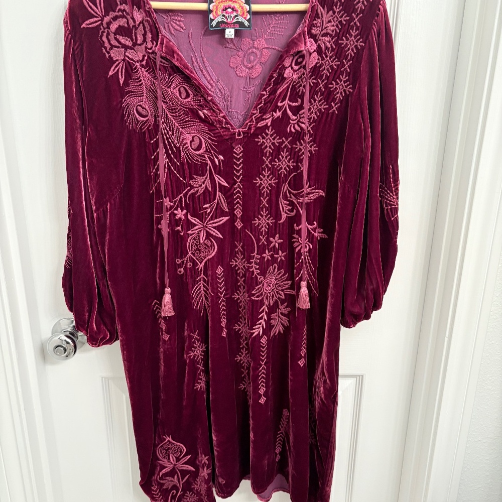 Johnny Was  Gorgeous knee-length dress. Size M.